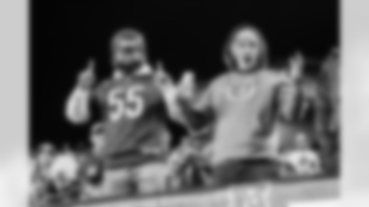 Bengals fans cheer on the team at Paycor Stadium during the Bengals vs. Baltimore Ravens Wild Card game.