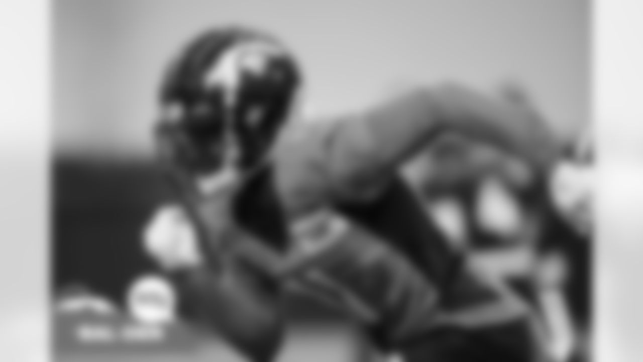 Diontae Spencer during practice at UCHealth Training Center in Englewood, Colorado on September 29, 2021. (Photo by Ben Swanson)