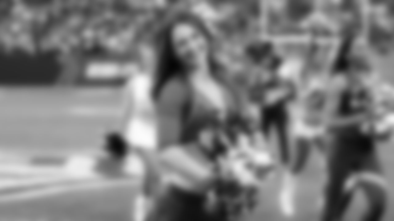 Kansas City Chiefs Cheerleader prior to the 2022 Pro Bowl at Allegiant Stadium in Las Vegas.