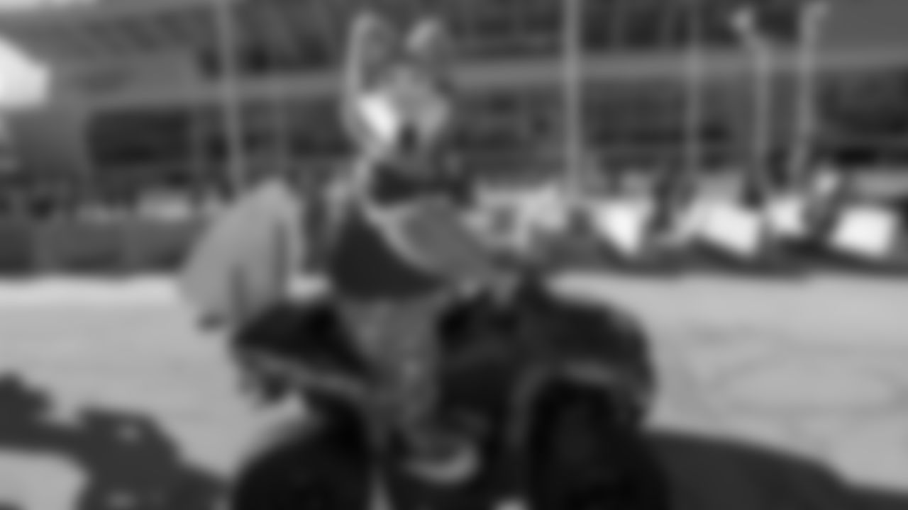 KC Wolf in the pregame parade prior to an NFL football game between the Kansas City Chiefs and the Las Vegas Raiders on Sunday, December 12, 2021.