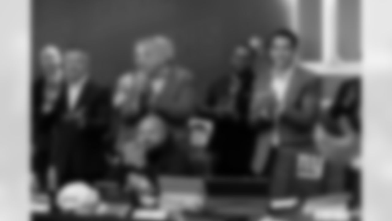 Jerry Meade Vice President of Security, Steve Tisch Chairman and Executive Vice President, Brian Daboll Head Coach, Joe Schoen Senior Vice President and General Manager