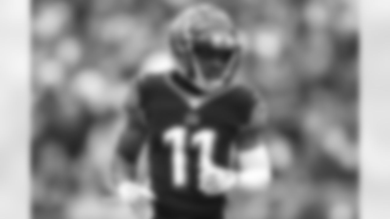 Cincinnati Bengals wide receiver John Ross (11) during an NFL football game against the New England Patriots, Sunday, Dec. 15, 2019, in Cincinnati. The Patriots won 34-13. (Aaron Doster via AP)