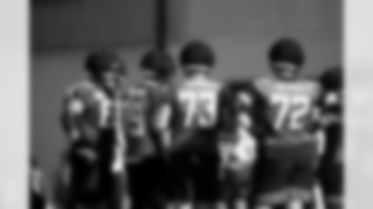 2023 Jaguars Training Camp Practice
OL Luke Fortner (79), OL Blake Hance (73) and OL Walker Little (72)