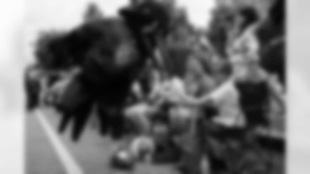 The Baltimore Ravens Cheerleaders and mascot, Poe, marched in the Baltimore City Pride Parade on Saturday, June 24, 2023.