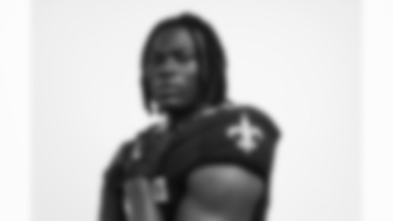 New Orleans Saints rookie running back Kendre Miller and rookie quarterback Jake Haener put on the Black & Gold for the first time at the NFLPA Rookie Premiere photoshoot on Saturday, May 20, 2023.
