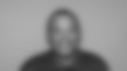 This is a 2024 photo of Andre Patterson of the New York Giants NFL football team. This image reflects the New York Giants active roster as of 06/05/2024 when this image was taken. (Evan Pinkus/New York Giants)