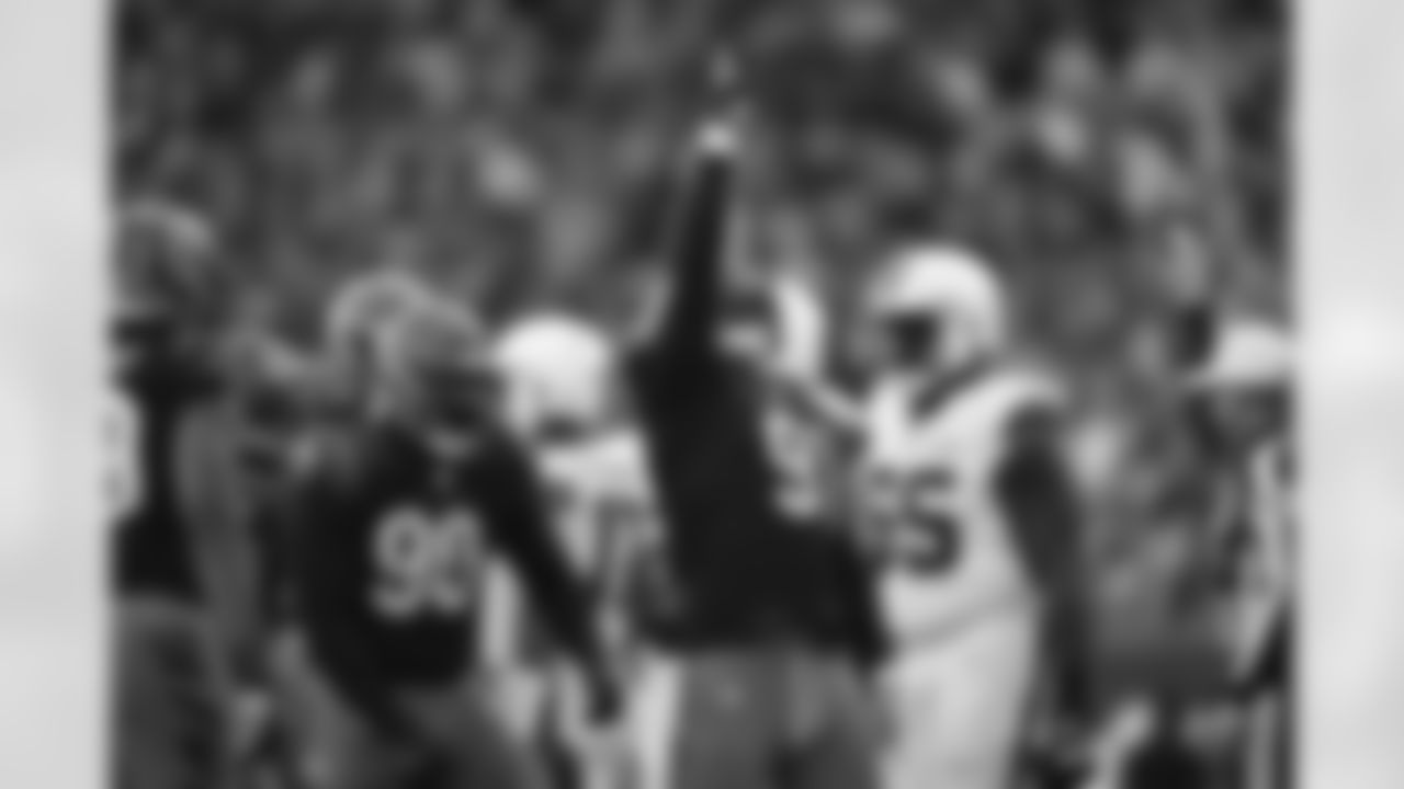 DE Trey Hendrickson celebrates a sack against the Browns in Week 16, Sunday, December 22, 2024.