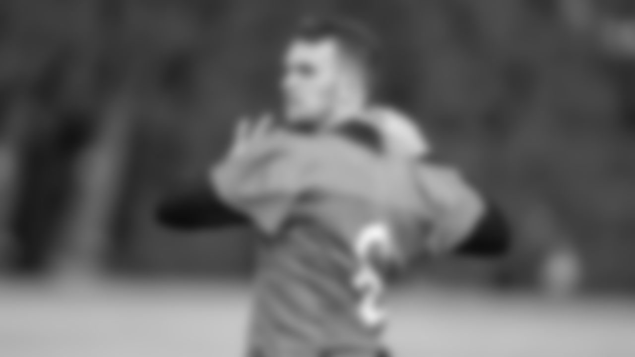 QB Jake Browning throws the ball during practice at the Kettering Health Practice Fields on Wednesday, November 22, 2023 in Cincinnati, Ohio.