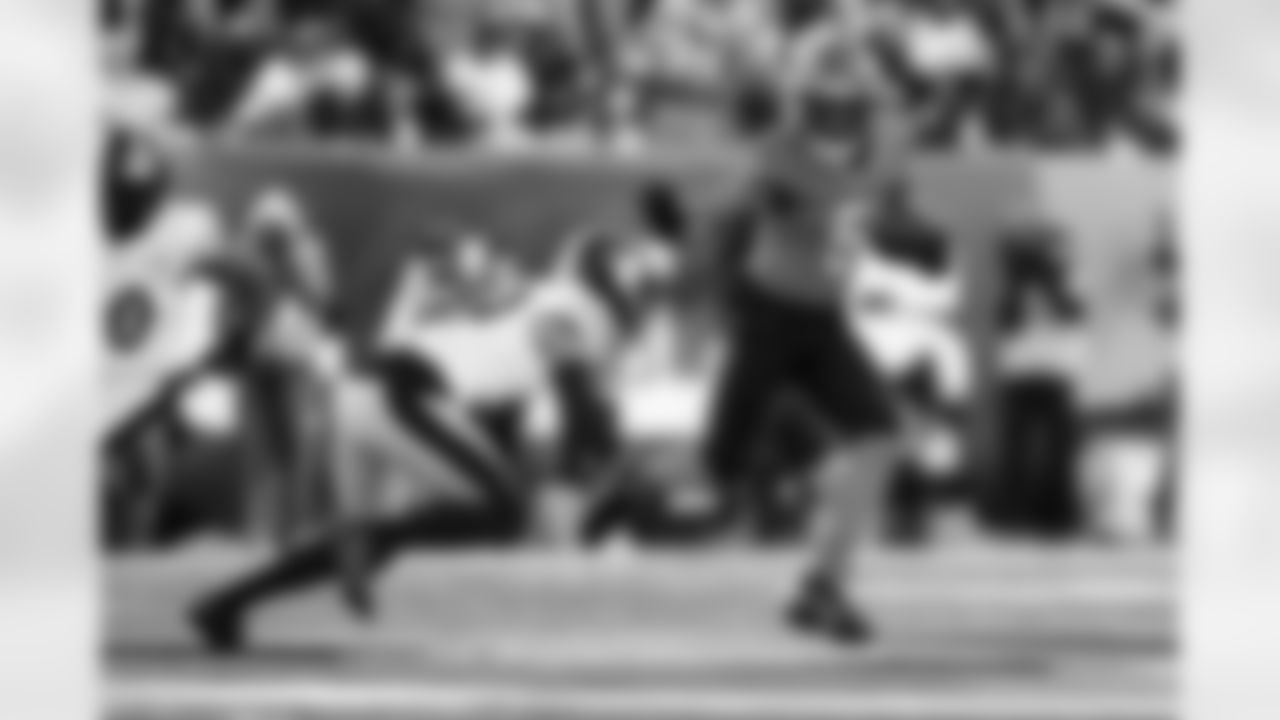 WR Tee Higgins catches a pass against the Steelers in Week 13 at Paycor Stadium, Sunday, December 1, 2024.