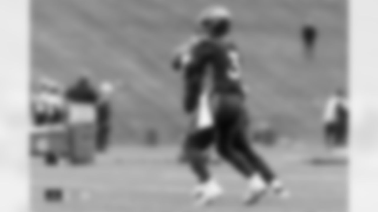 Russell Wilson during practice on Thursday, November 23, 2023 at Centura Health Training Center in Denver, Colorado.
Photo by Gabriel Christus / Denver Broncos
