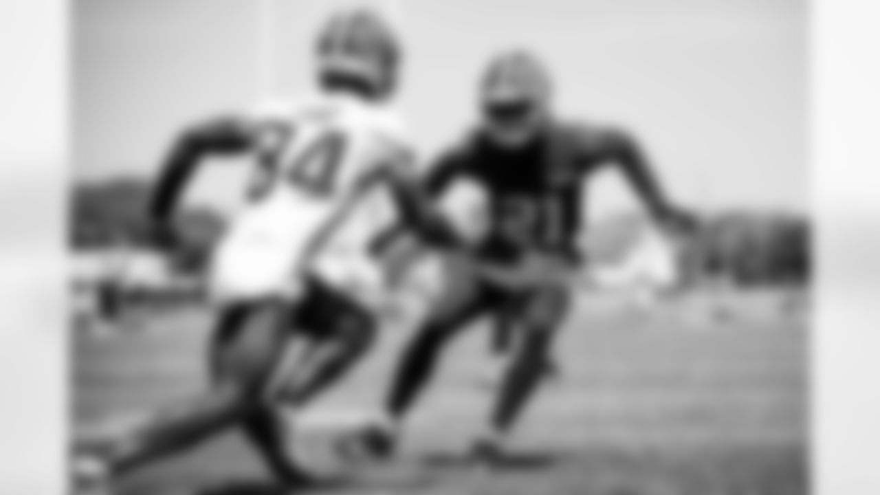 Cornerback Denzel Ward (21) during OTA 3 at CrossCountry Mortgage Campus on May 23, 2024.