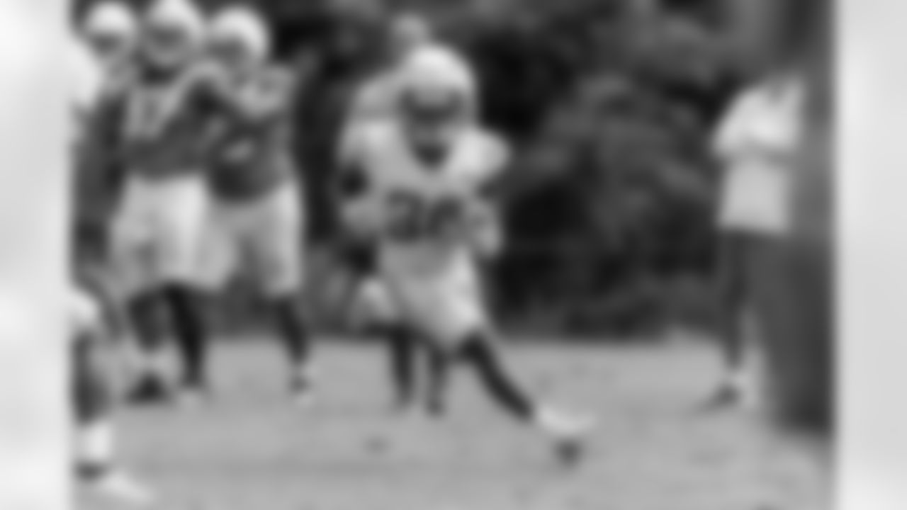 The Los Angeles Chargers practice on Thursday, September 19, 2024 at UNC-Charlotte in Charlotte, NC.