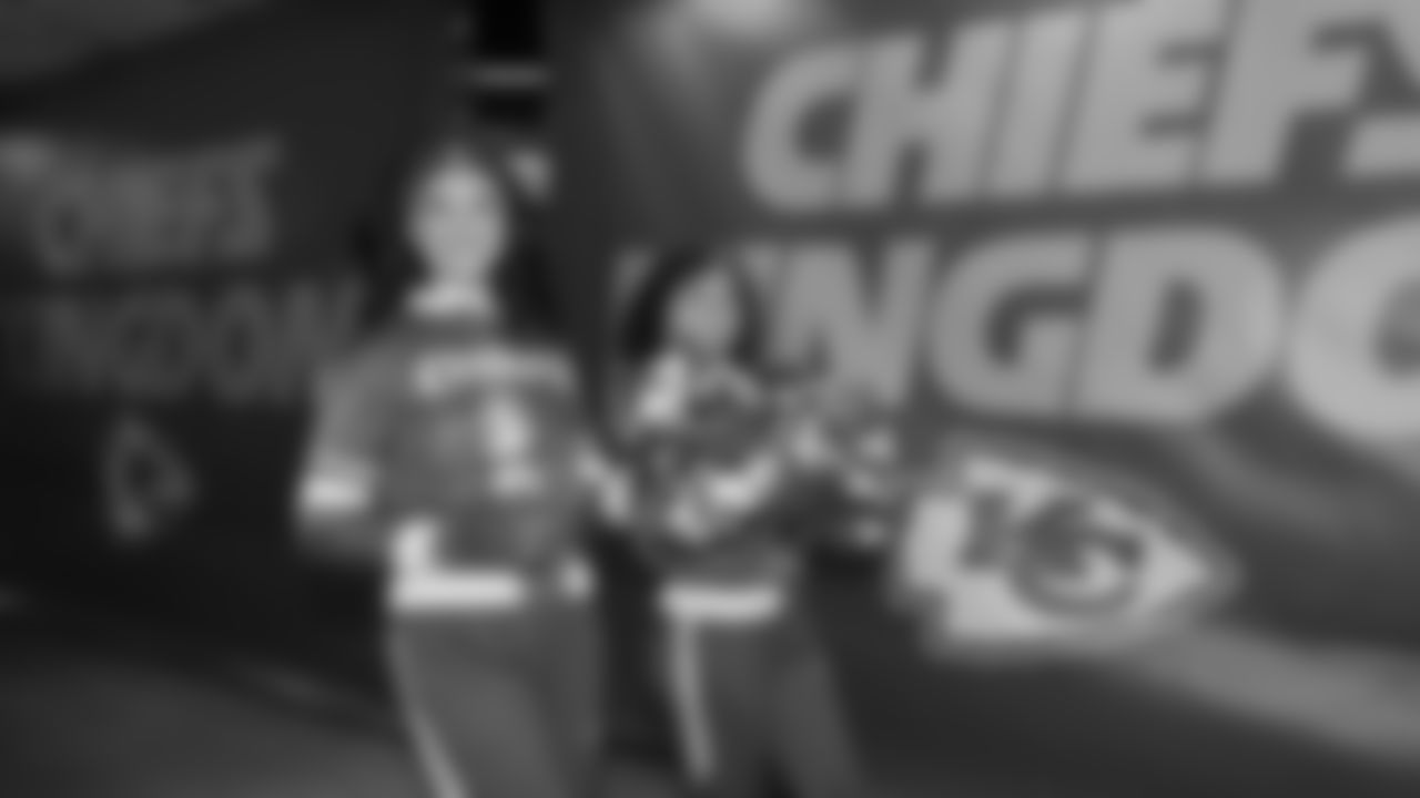 Kansas City Chiefs Cheerleaders walk down the tunnel prior to the AFC Championship Game on Sunday, January 26, 2025 in Kansas City, MO.