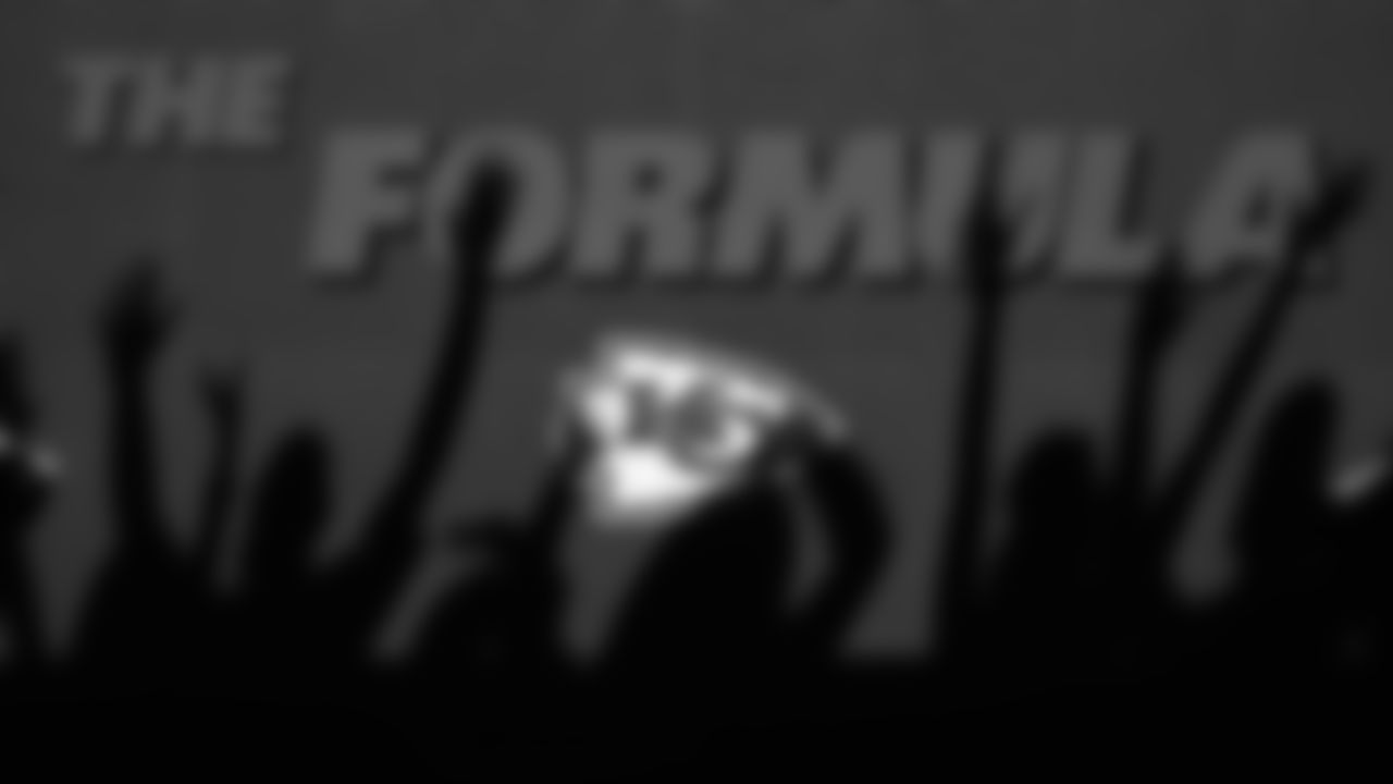 Kansas City Chiefs fans' shadows are seen on "The Formula" wall prior to the Week 2 NFL Game against the Cincinnati Bengals on Sunday, September 15, 2024 at GEHA Field at Arrowhead Stadium.