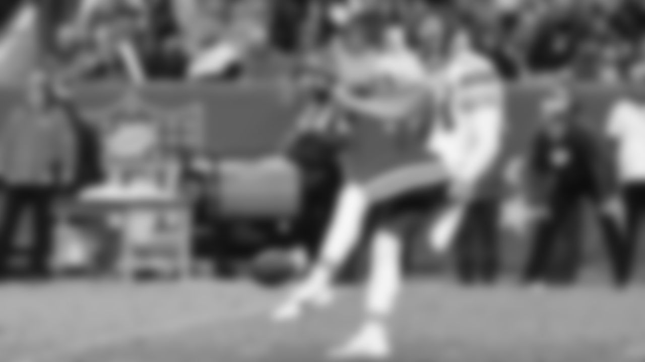 Kansas City Chiefs punter Matt Araiza (14) punts the ball during the NFL Week 18 matchup against the Denver Broncos on Sunday, January 5, 2025 in Denver, CO.