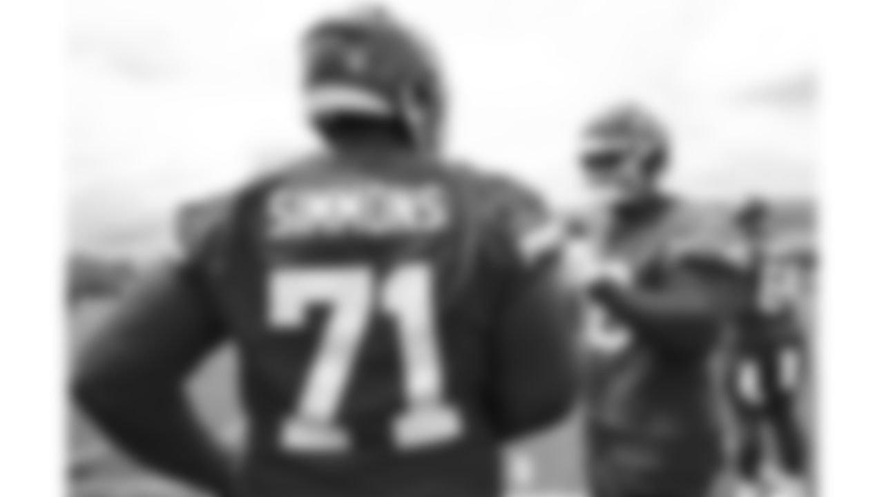 Kansas City Chiefs tackle Josh Simmons (71) during phase 3 of OTAs on Thursday, May 29, 2025 in Kansas City, MO.