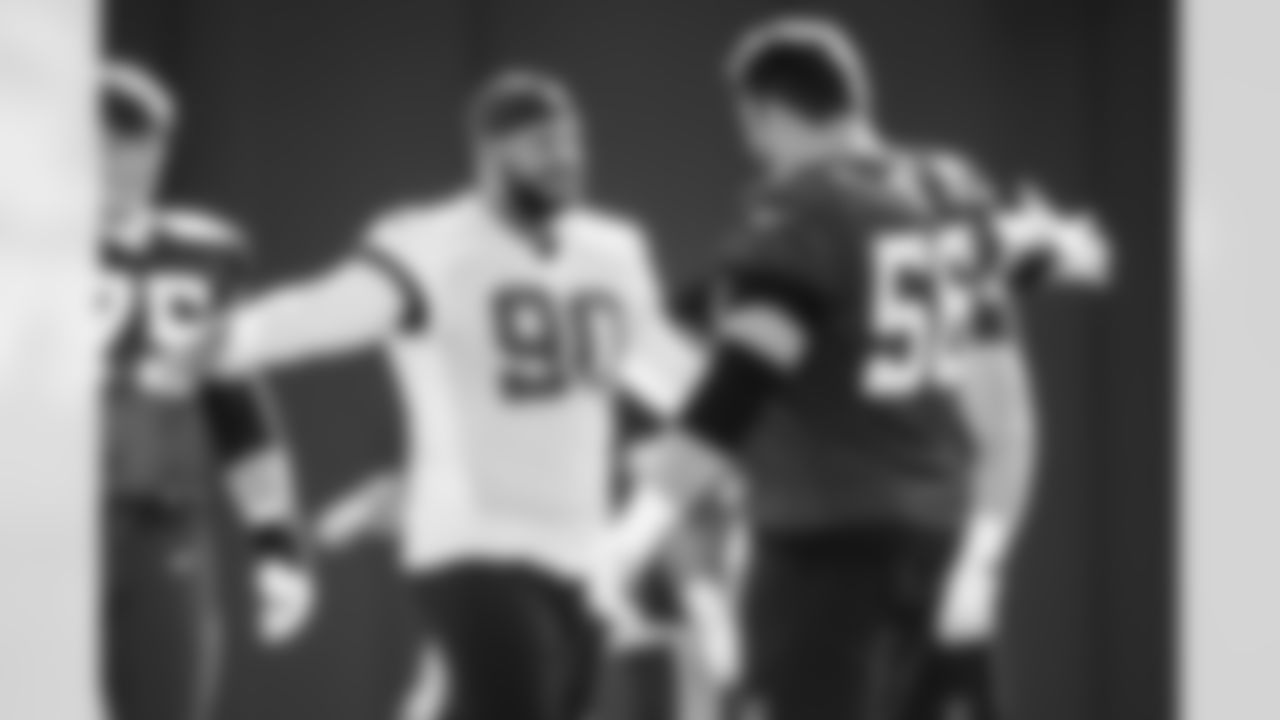 DT Grover Stewart #90 and G Quenton Nelson #56