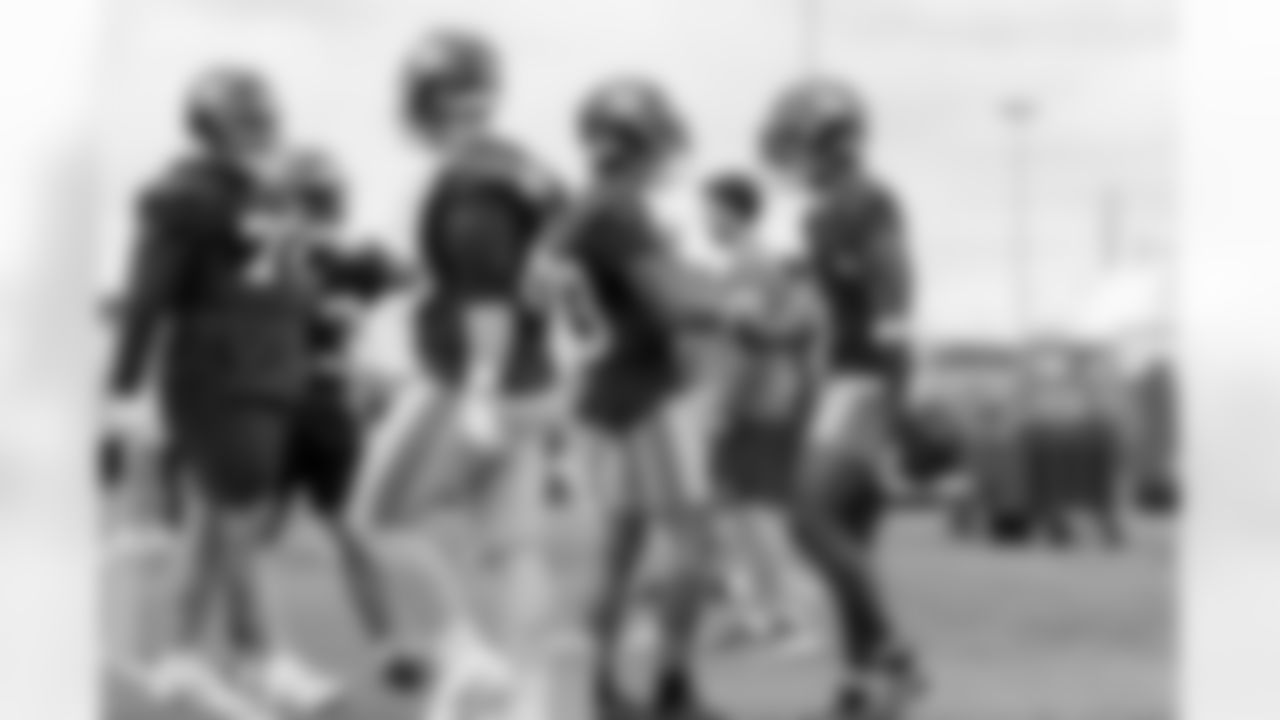 WR Malik Nabers (9), WR Jalin Hyatt (13), OL Jermaine Eluemunor (72), C John Michael Schmitz Jr. (61)