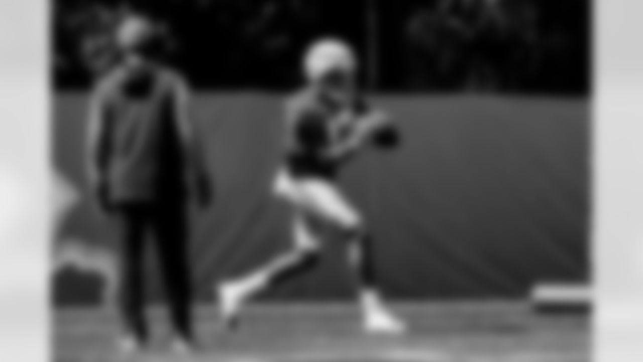 Detroit Lions wide receiver Tim Patrick (17) during practice at the Meijer Performance Center in Allen Park, MI on September 3, 2024. (Jeff Nguyen/Detroit Lions)