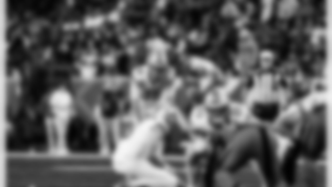 Detroit Lions kicker Jake Bates (39) during an NFL football game against the Houston Texans on Nov. 10, 2024 in Houston. (Jeff Nguyen/Detroit Lions via AP)