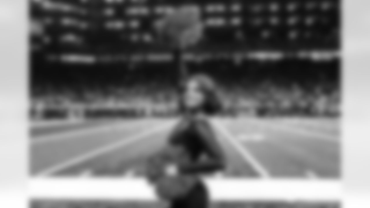 Detroit Lions Cheerleaders perform during an NFL football game against the Buffalo Bills on Dec. 15, 2024 in Detroit. (Mike Ferdinande/Detroit Lions)