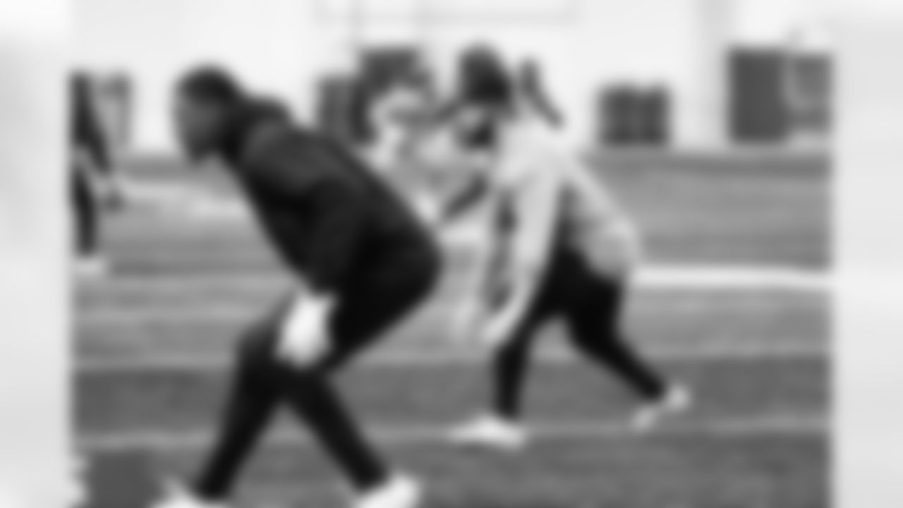 Detroit Lions linebacker Grant Stuard (15) during offseason workouts at the Meijer Performance Center on May 6, 2025 in Allen Park, Mich. (Jeff Nguyen/Detroit Lions)