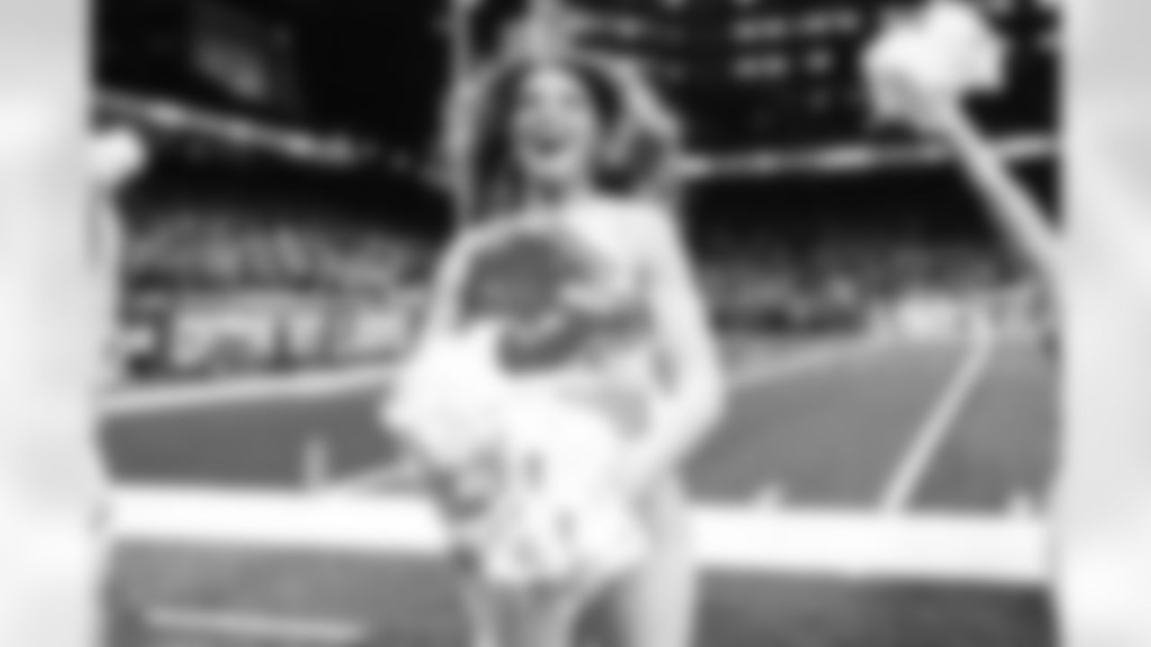 Detroit Lions Cheerleaders perform during an NFL football game against the Green Bay Packers on Dec. 5, 2024 in Detroit. (Mike Ferdinande/Detroit Lions)