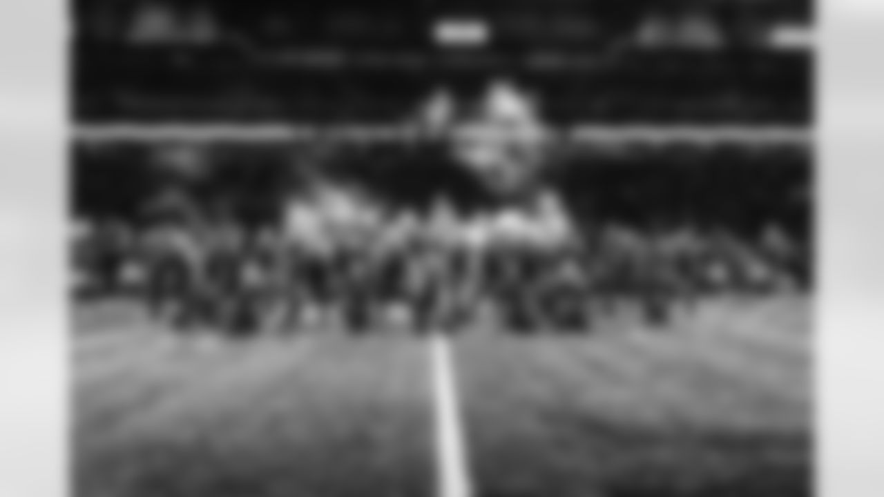 Quinn XCII performs with the Detroit Lions Cheerleaders and Detroit Lions Honolulu Boom at halftime during an NFL football game against the Minnesota Vikings on Jan. 5, 2025 in Detroit. (Mike Ferdinande/Detroit Lions)