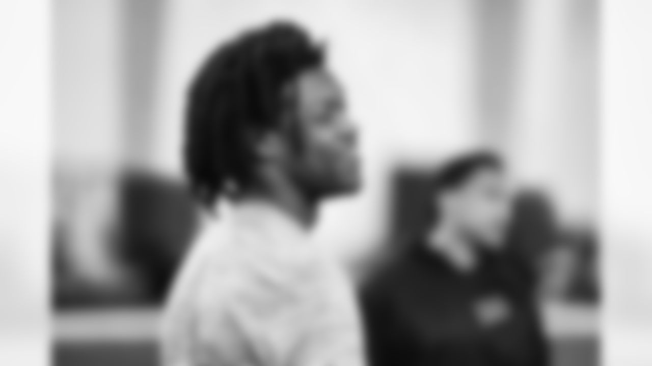 Detroit Lions wide receiver Jameson Williams (1) during offseason workouts at the Meijer Performance Center on May 1, 2025 in Allen Park, Mich. (Jeff Nguyen/Detroit Lions)