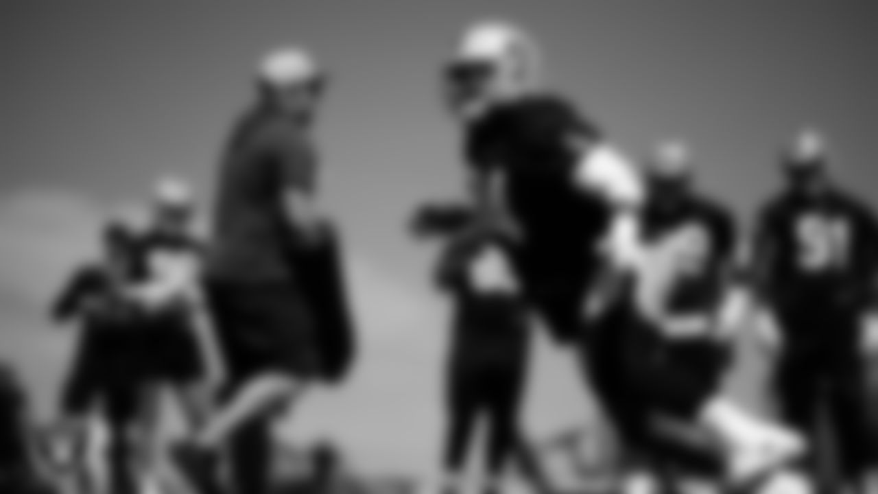 Las Vegas Raiders defensive tackle Christian Wilkins (94) during practice at Intermountain Health Performance Center.