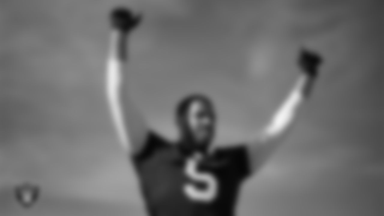Las Vegas Raiders defensive end Charles Snowden (49) during practice at Intermountain Health Performance Center.