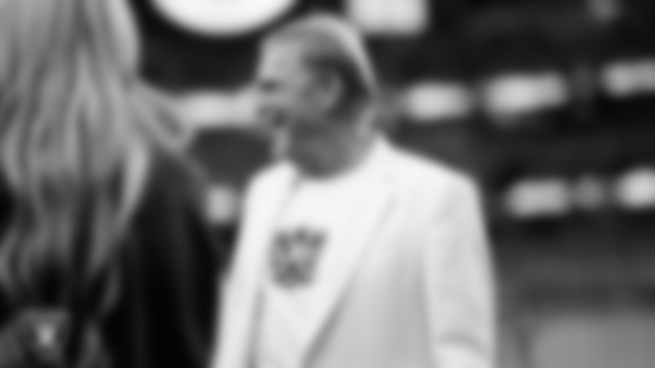 Las Vegas Raiders Owner Mark Davis before the Raiders' regular season home game against the Kansas City Chiefs at Allegiant Stadium.