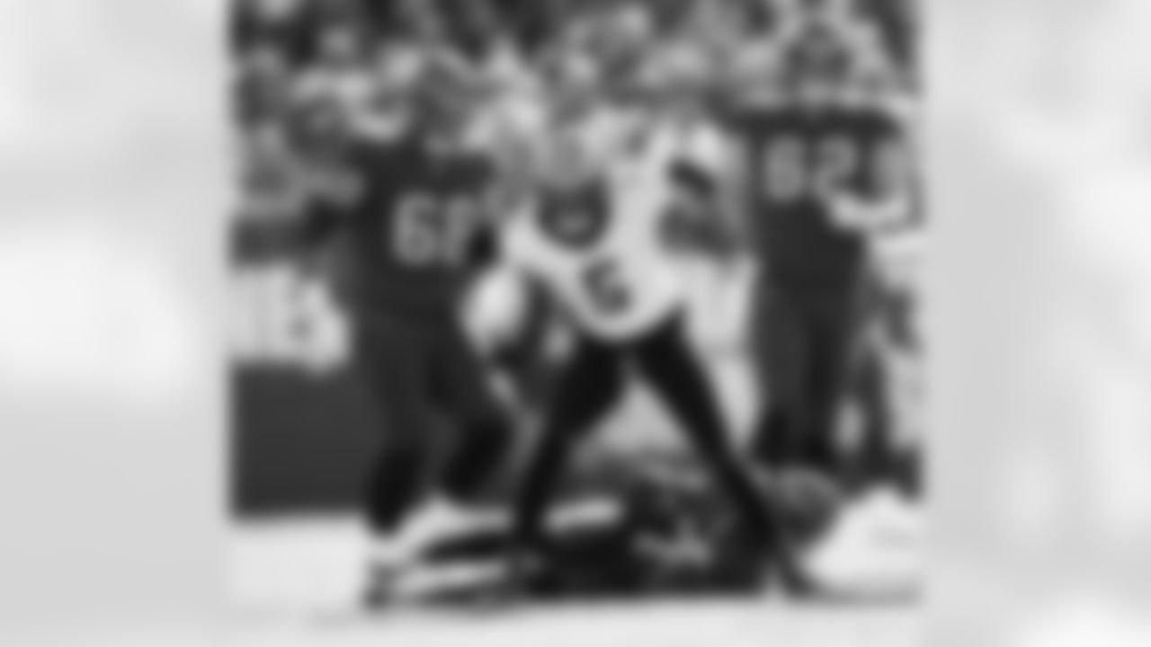 DB Will Harris (5) celebrates his tackle during the New Orleans Saints game against the Tampa Bay Buccaneers for Week 18 of the 2024 NFL Season on Jan. 5, 2025 at Raymond James Stadium.