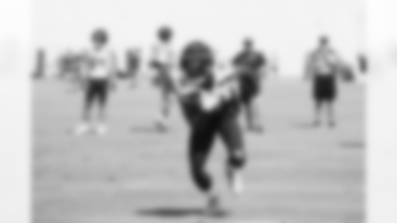 Seahawks wide receiver DK Metcalf (14) practiced against the Tennessee Titans on August 15, 2024 in Nashville, Tenn.