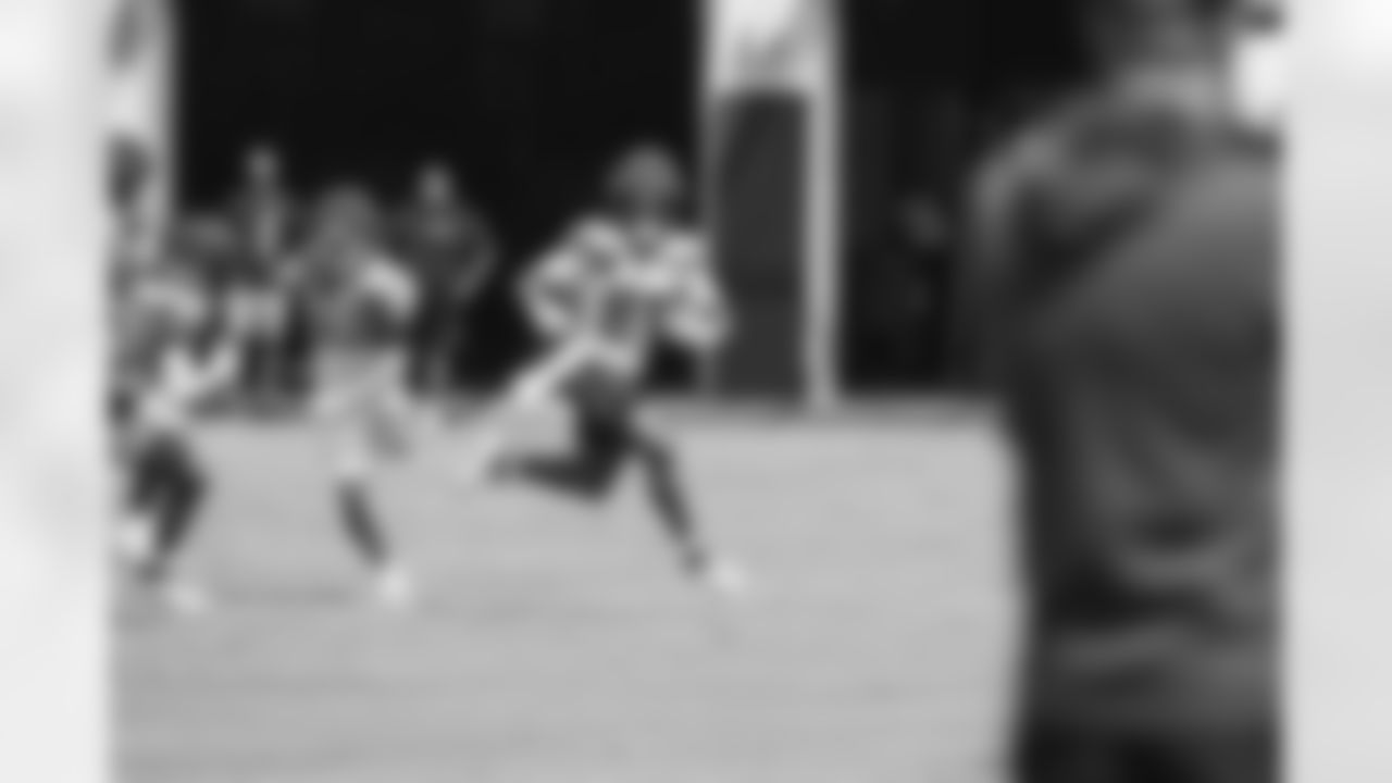 Seahawks wide receiver Laviska Shenault Jr. (81) practiced against the Tennessee Titans on August 15, 2024 in Nashville, Tenn.